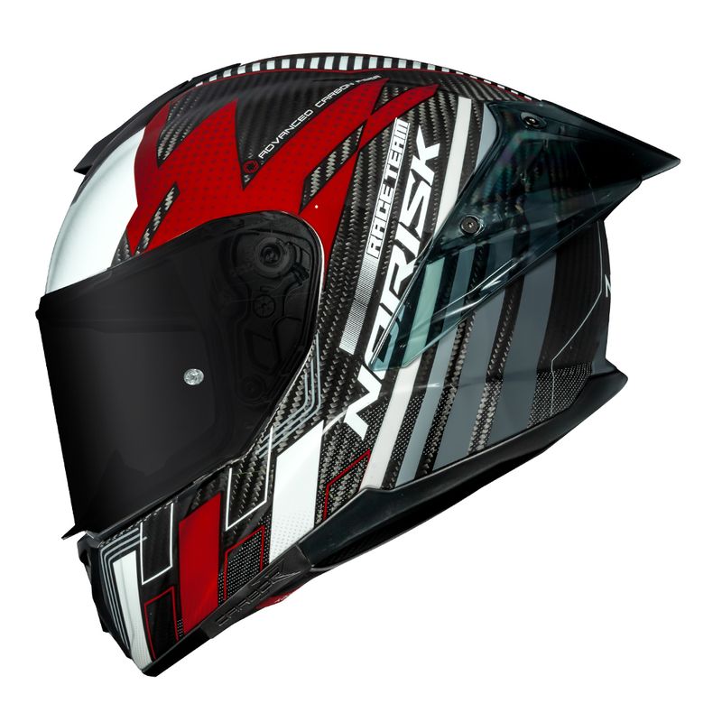 CARBON R TEAM CAPACETE VERMELHO