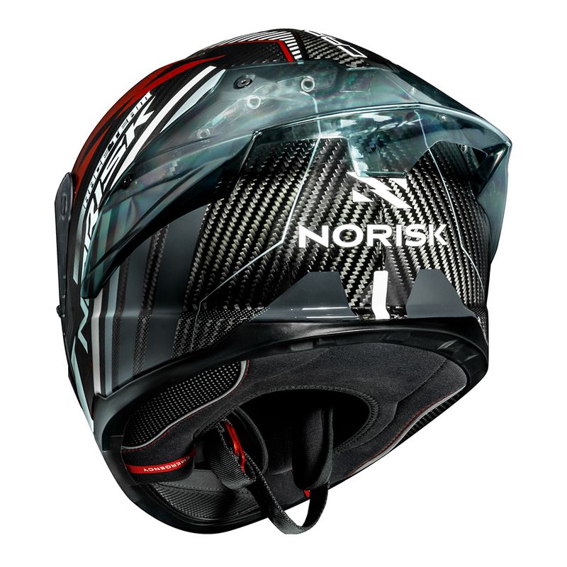 CARBON R TEAM CAPACETE VERMELHO