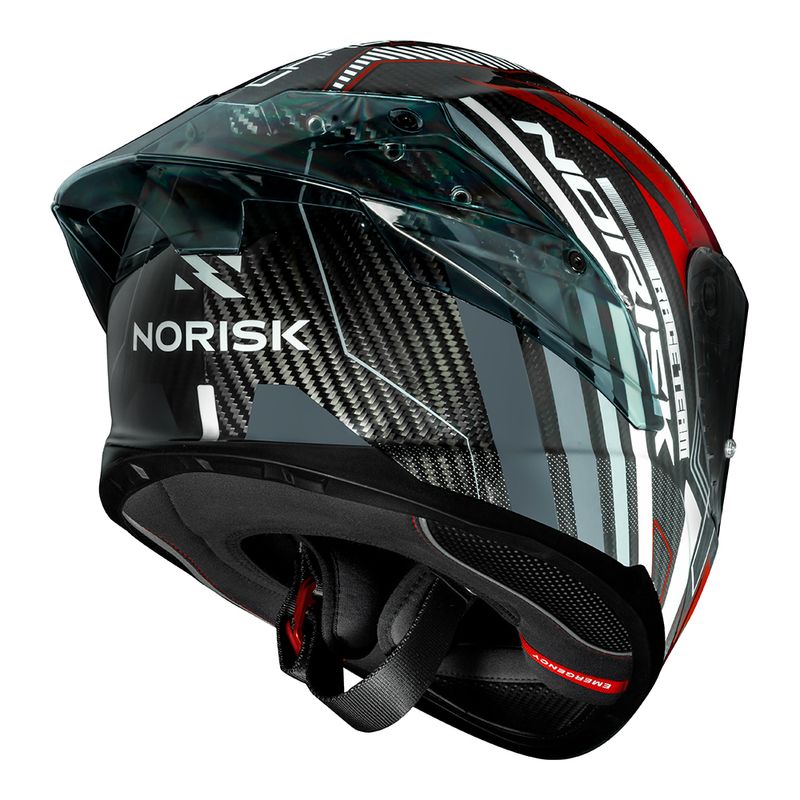 CARBON R TEAM CAPACETE VERMELHO