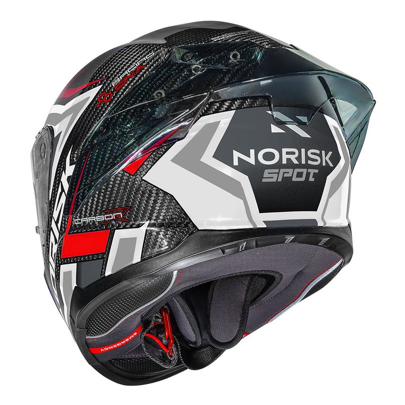 CAPACETE NORISK CARBON R SPOT BRANCO