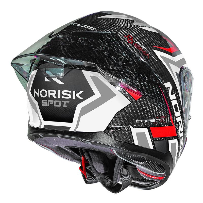 CAPACETE NORISK CARBON R SPOT BRANCO
