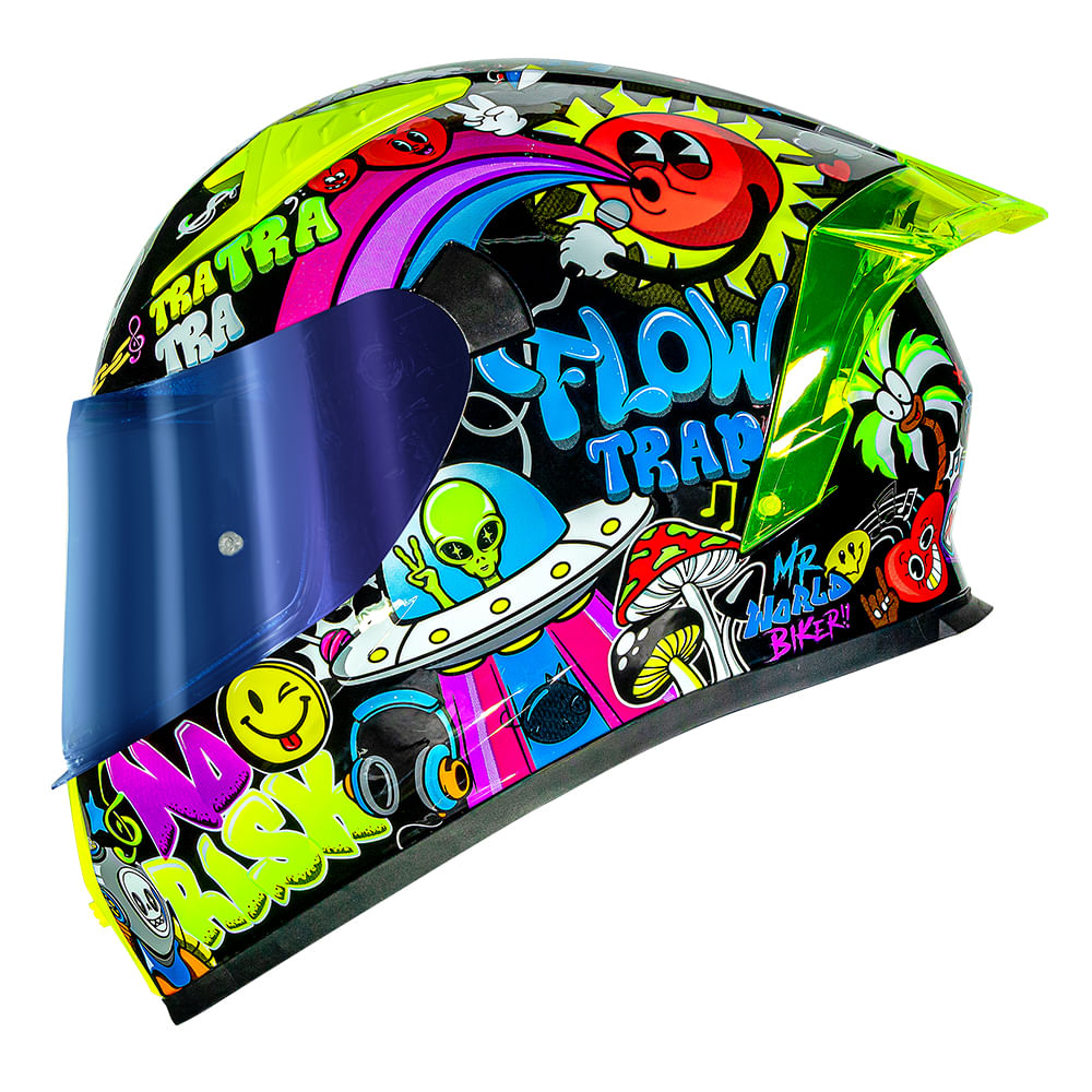 CAPACETE FLOW TRAP PRETO