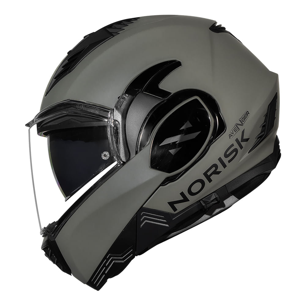 CAPACETE AVENGER MODULAR MONOCOLOR VERDE FOSCO