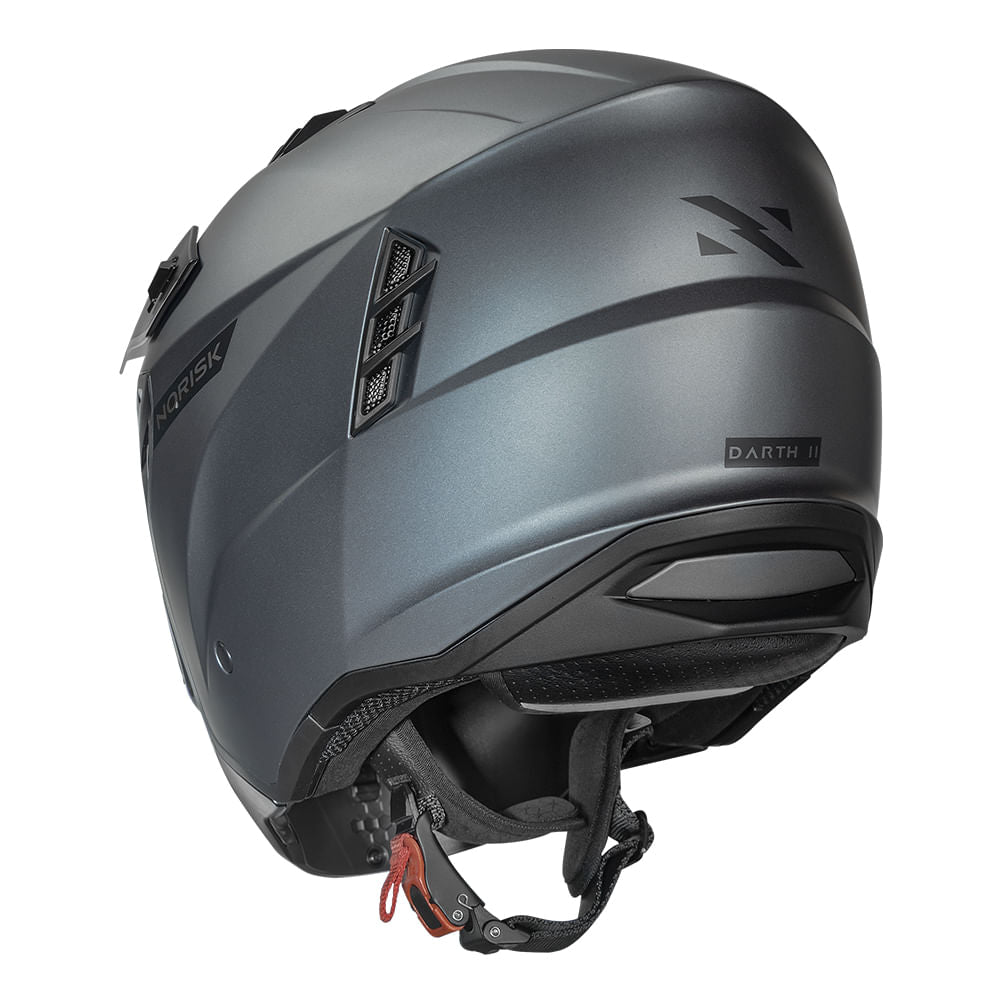 DARTH II CAPACETE MONOCOLOR TITANIUM FOSCO