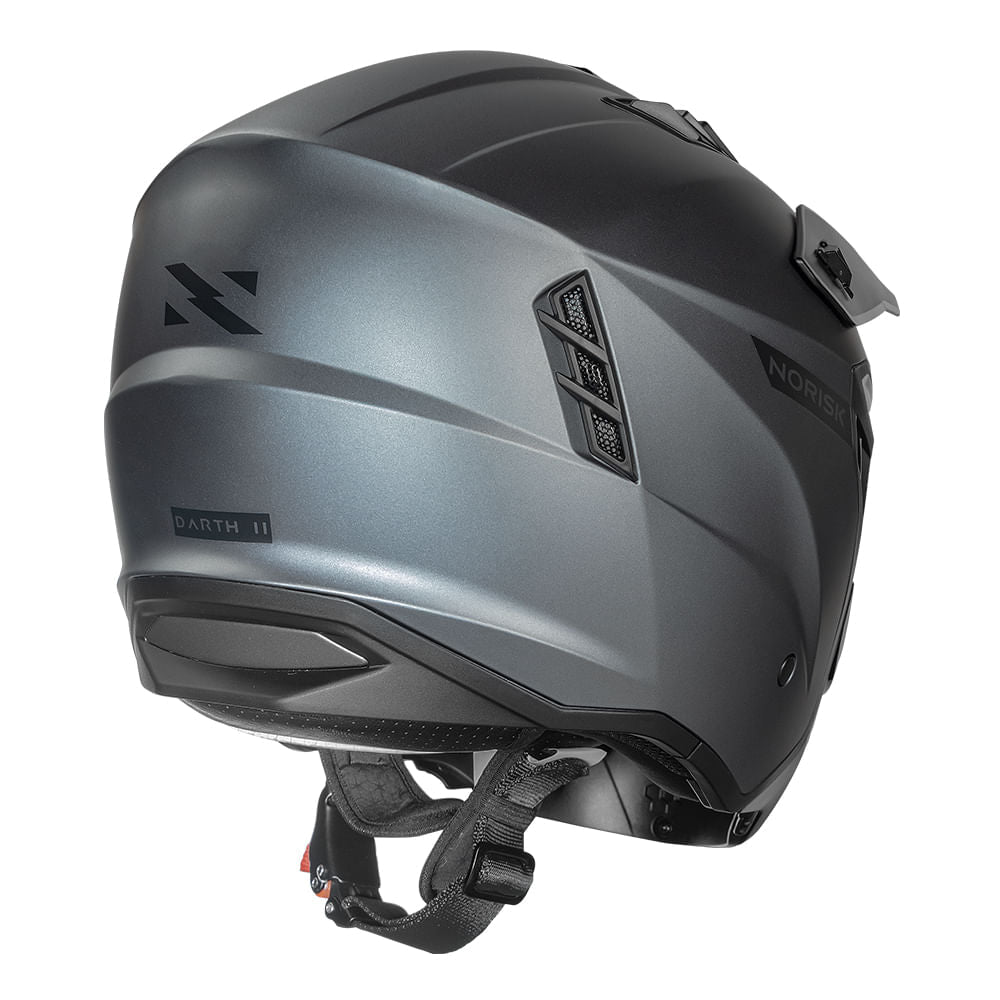 DARTH II CAPACETE MONOCOLOR TITANIUM FOSCO