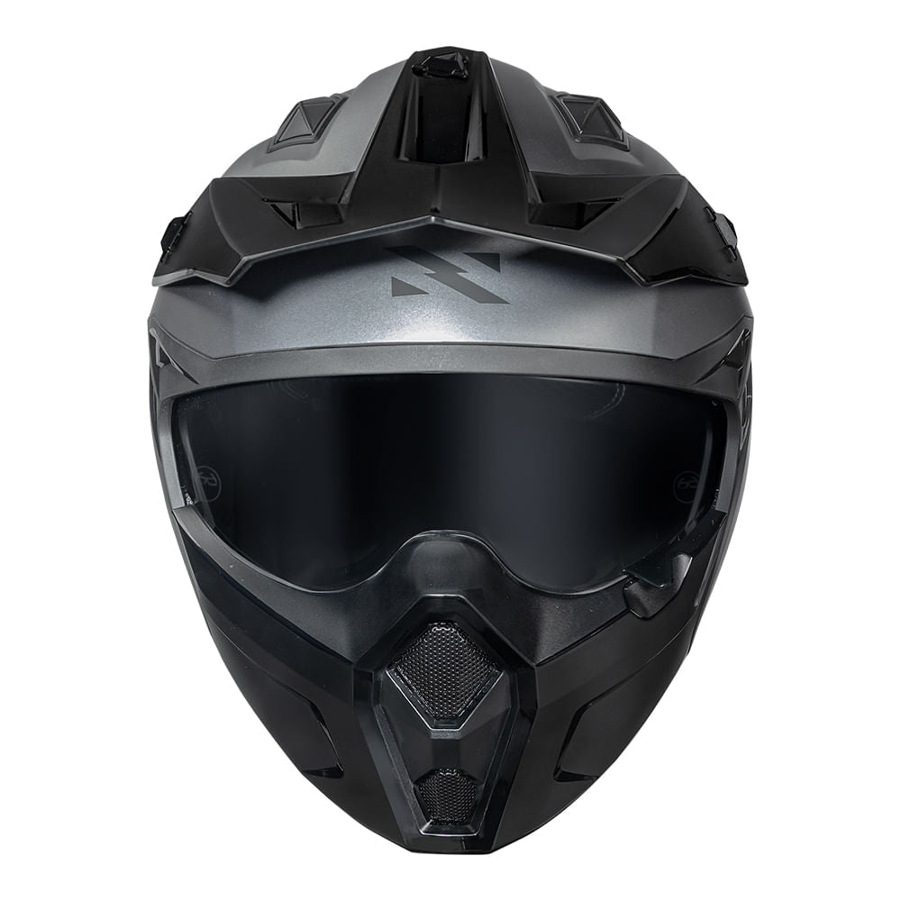 DARTH II CAPACETE MONOCOLOR TITANIUM FOSCO