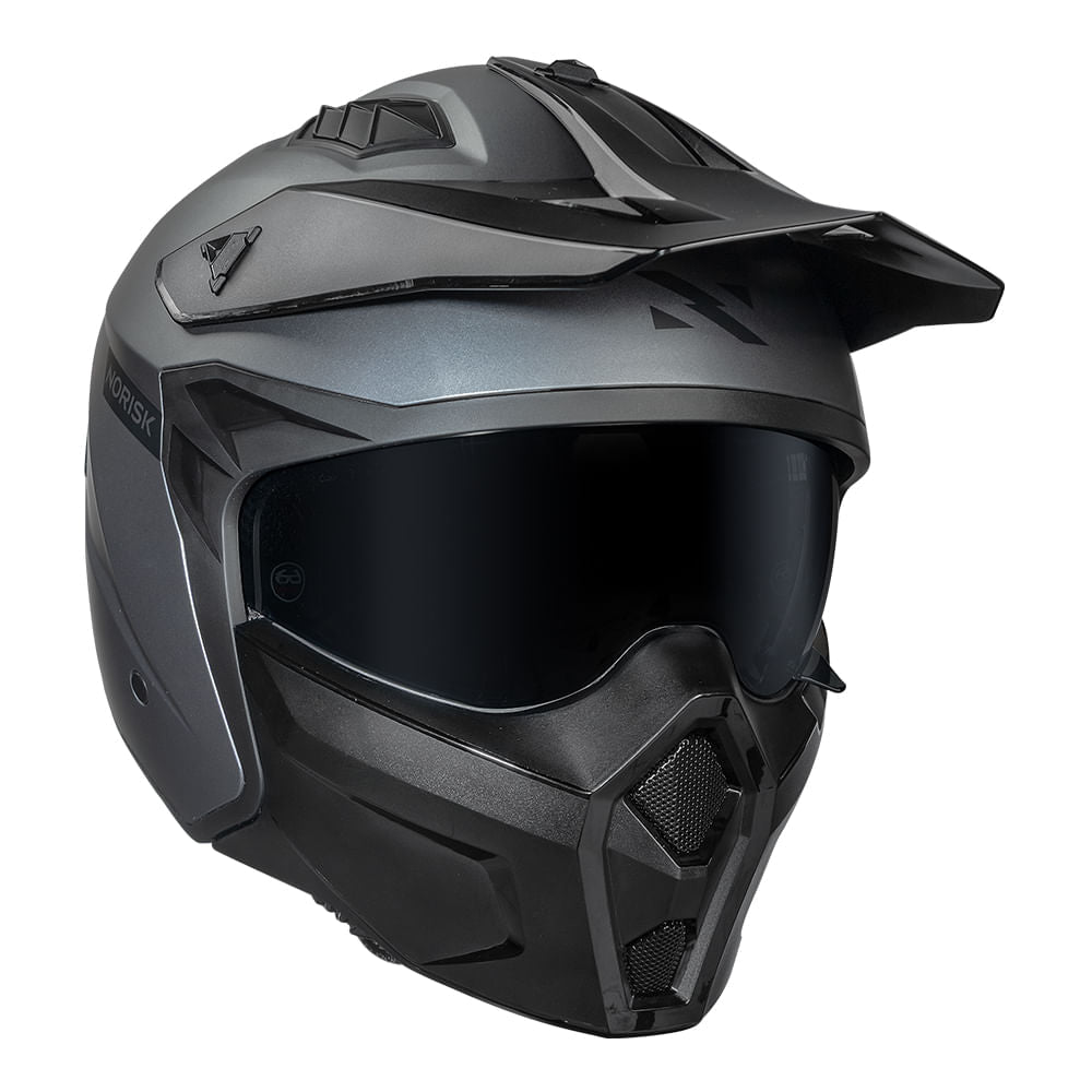 DARTH II CAPACETE MONOCOLOR TITANIUM FOSCO