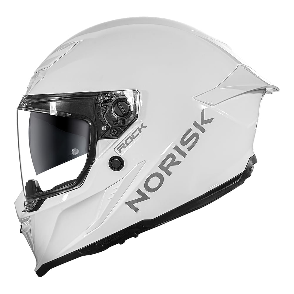 CAPACETE ROCK MONOCOLOR BRANCO