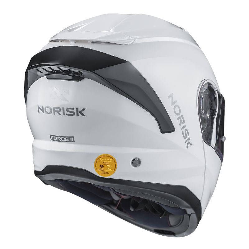 CAPACETE FORCE II MONOCOLOR BRANCO