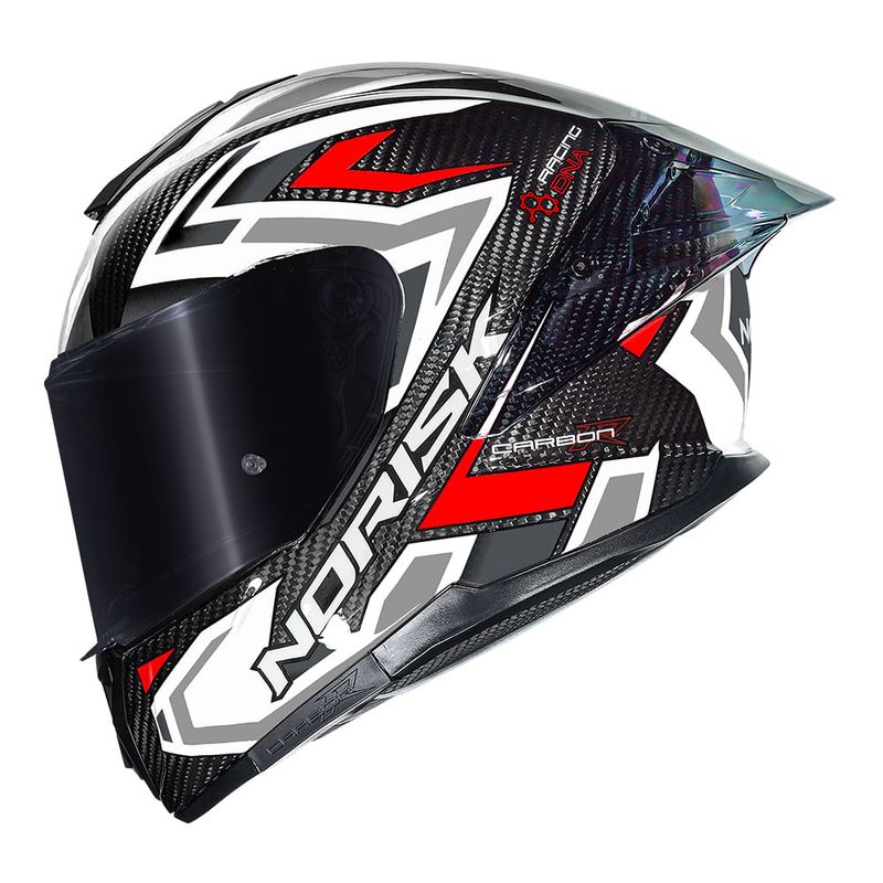 CAPACETE NORISK CARBON R SPOT BRANCO
