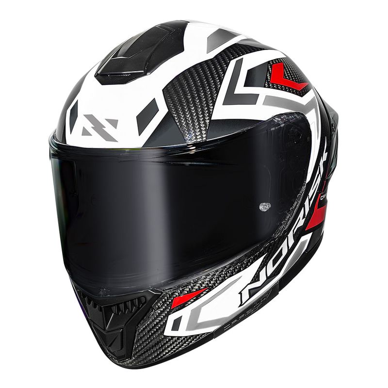 CAPACETE NORISK CARBON R SPOT BRANCO