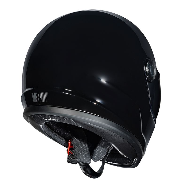 CAPACETE V8 MONOCOLOR PRETO