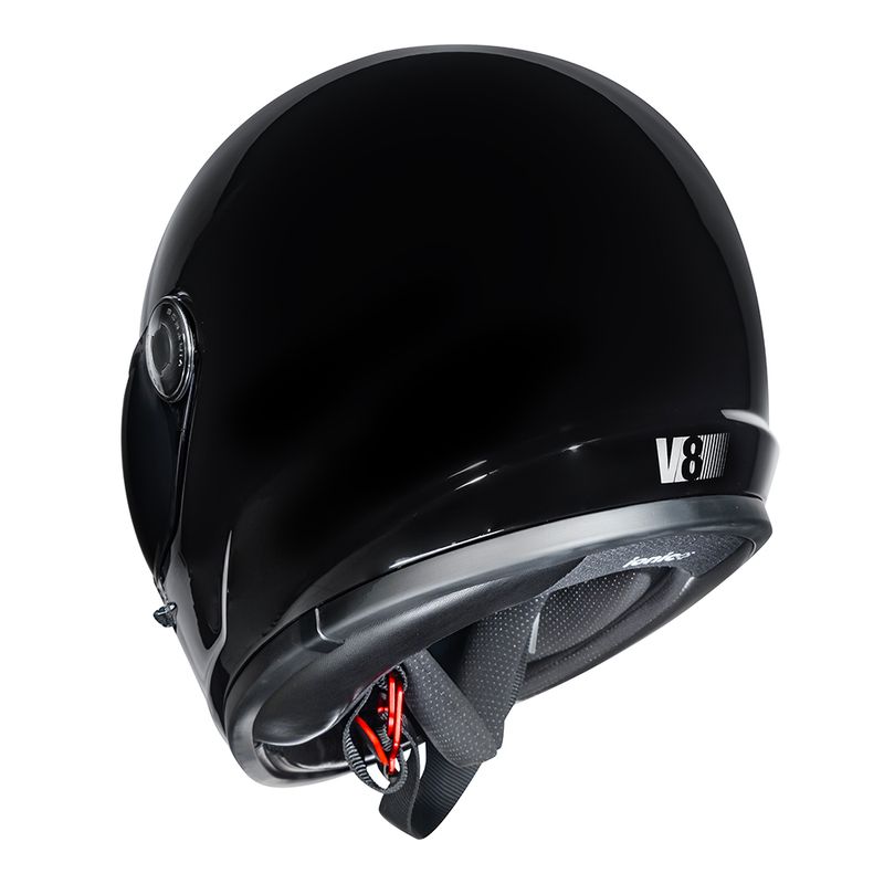 CAPACETE V8 MONOCOLOR PRETO
