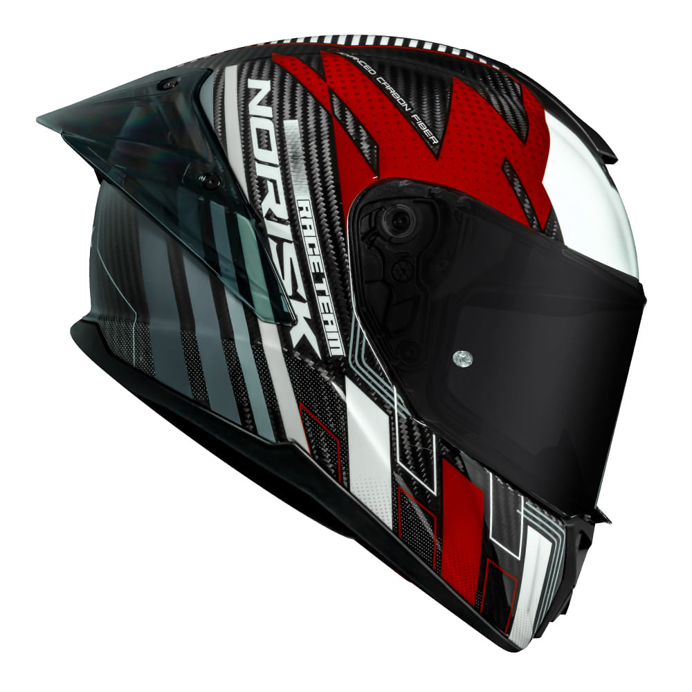 CARBON R TEAM CAPACETE VERMELHO