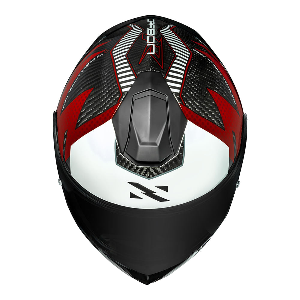 CARBON R TEAM CAPACETE VERMELHO