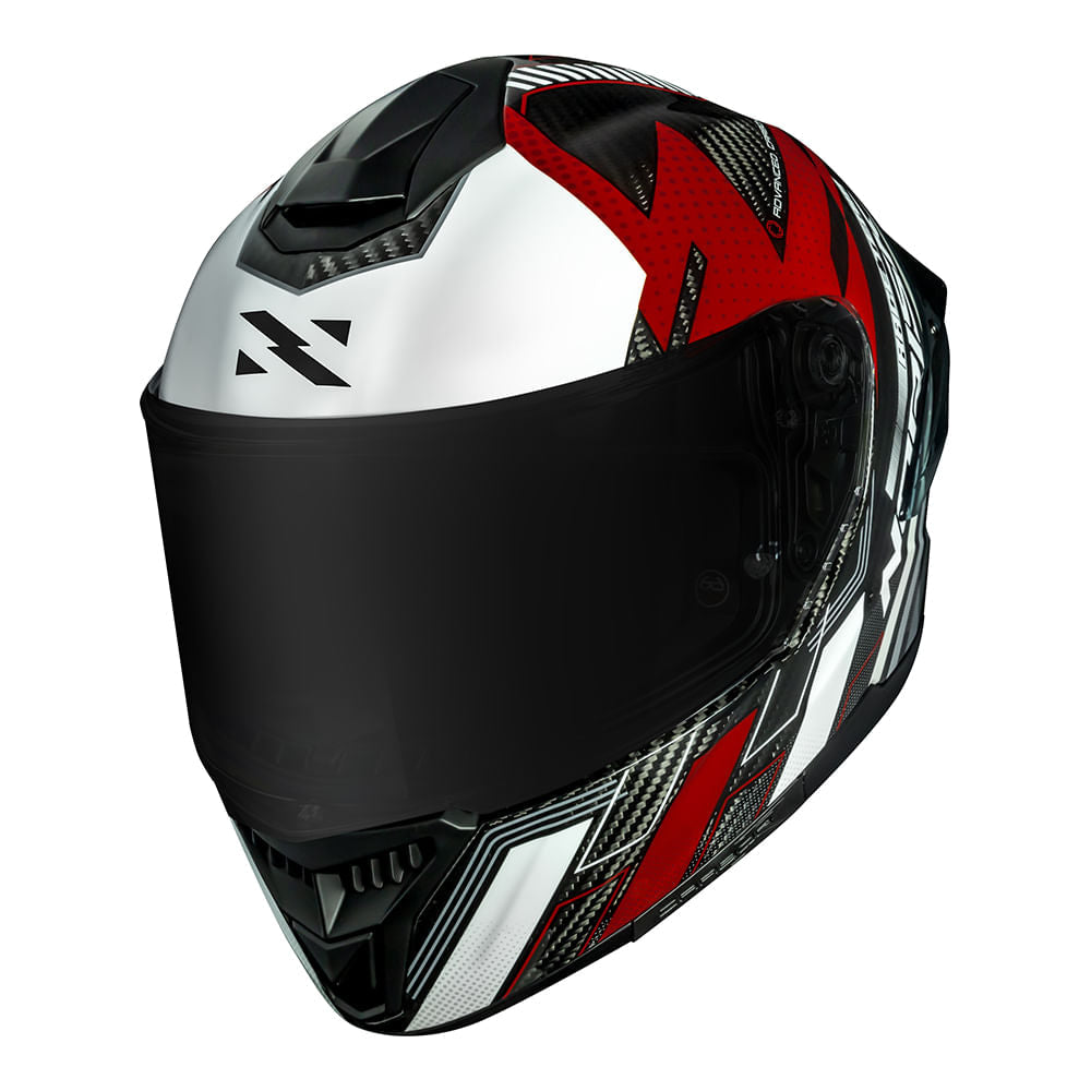 CARBON R TEAM CAPACETE VERMELHO