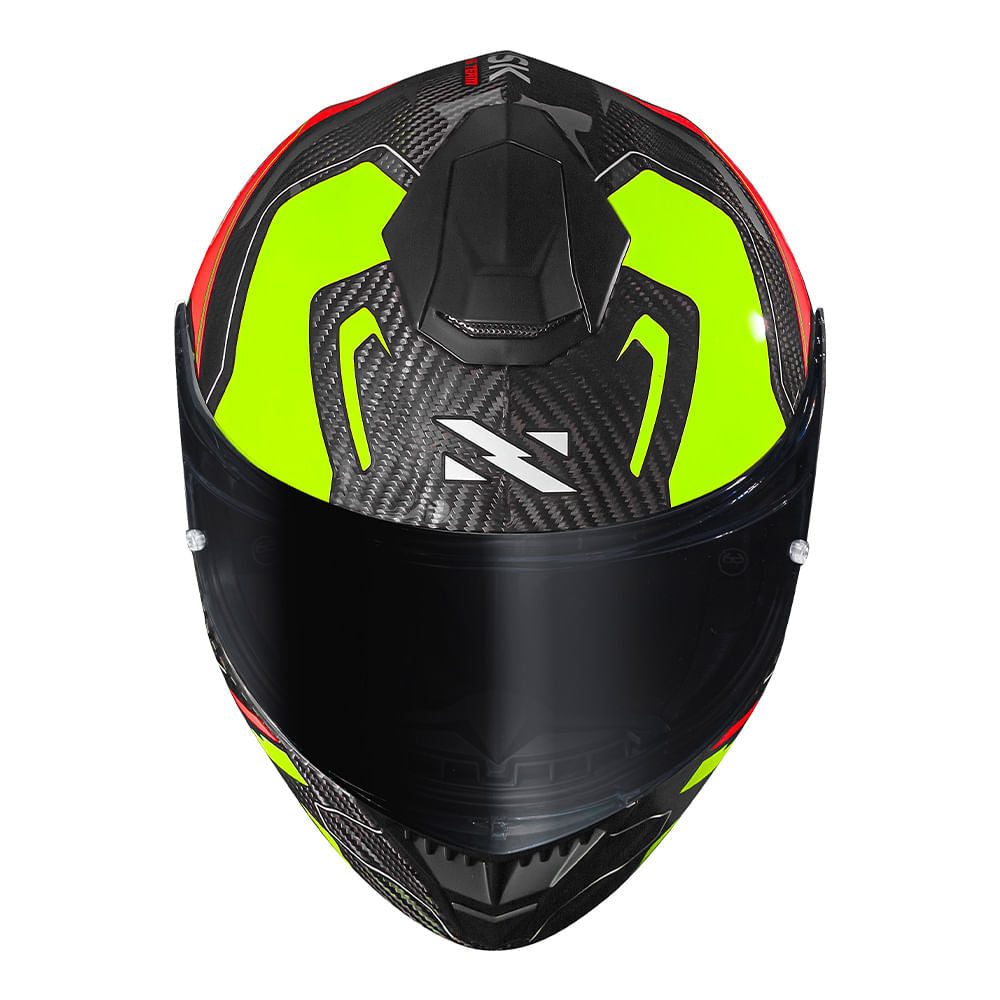 CAPACETE NORISK CARBON R RIDER LARANJA