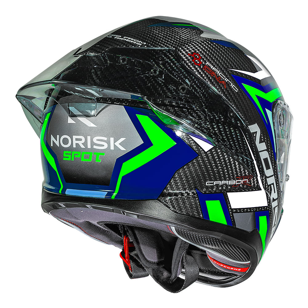 CAPACETE NORISK CARBON R SPOT AZUL
