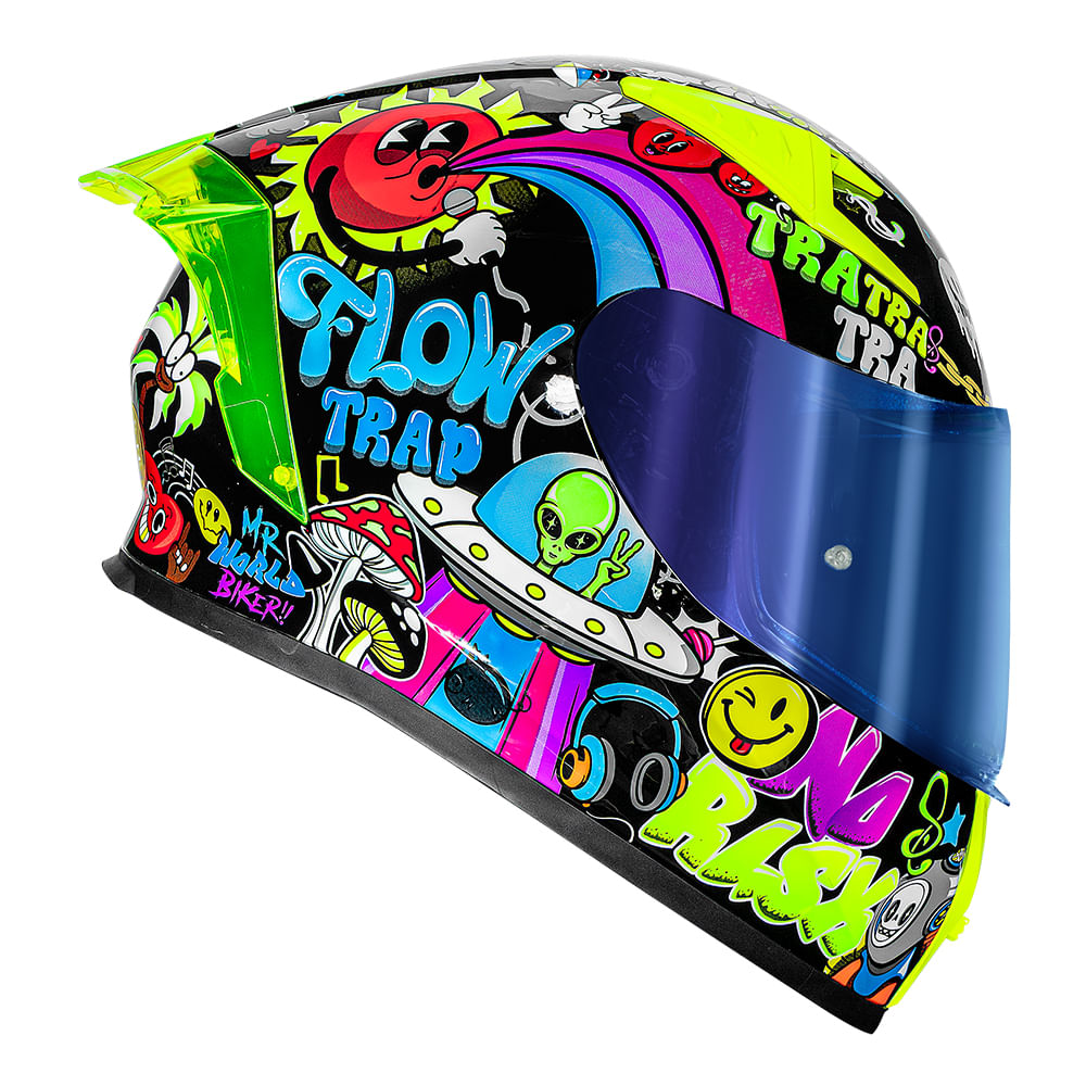 CAPACETE FLOW TRAP PRETO