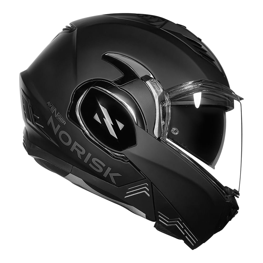 CAPACETE AVENGER MONOCOLOR PRETO FOSCO