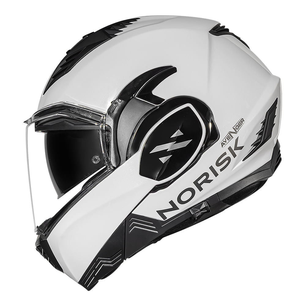 CAPACETE AVENGER MONOCOLOR BRANCO