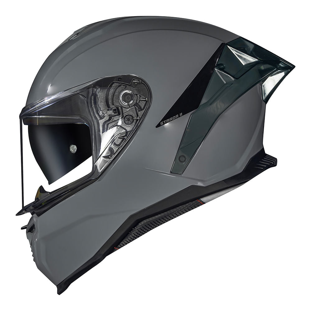 CAPACETE STRADA II MONOCOLOR NARDO CINZA