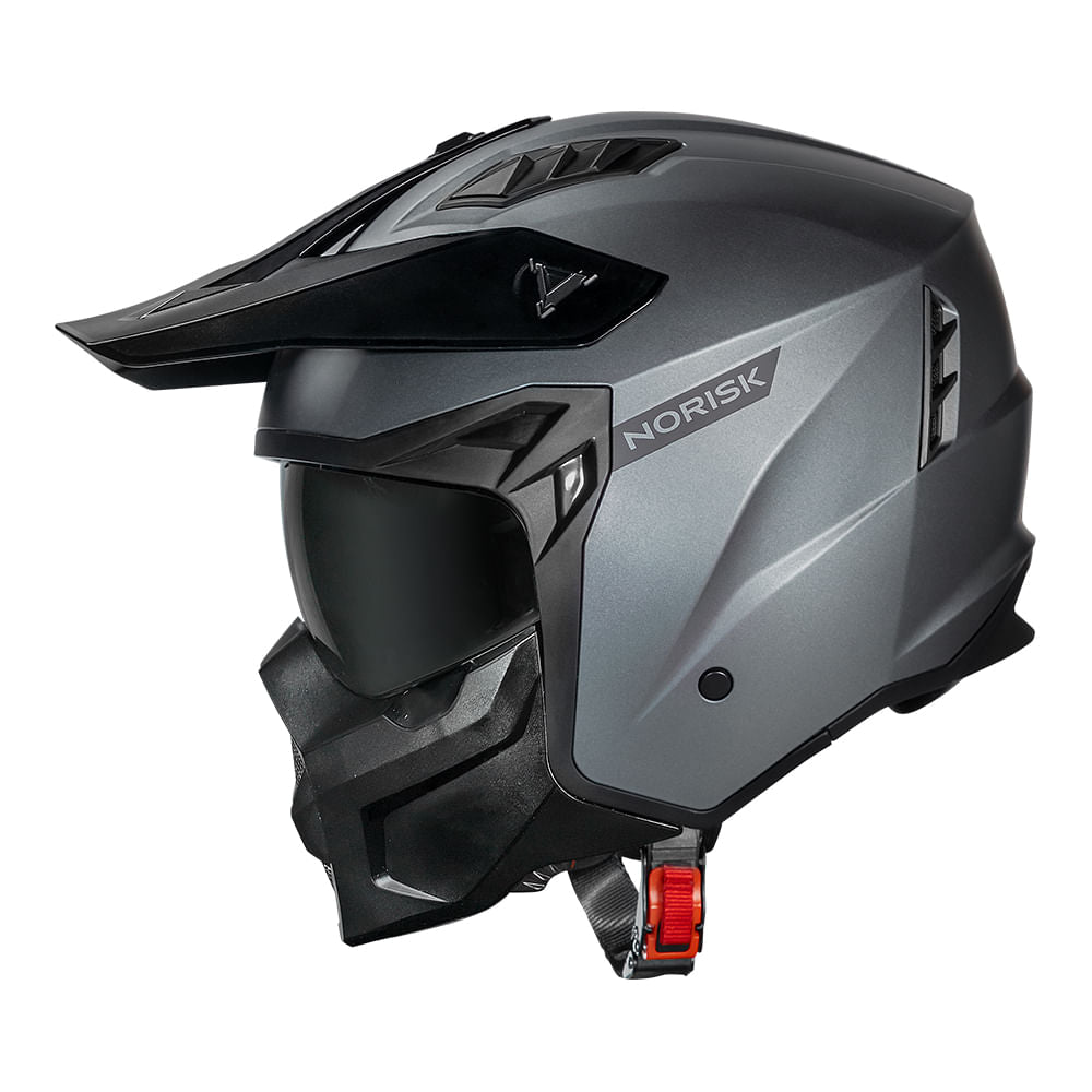DARTH II CAPACETE MONOCOLOR TITANIUM FOSCO