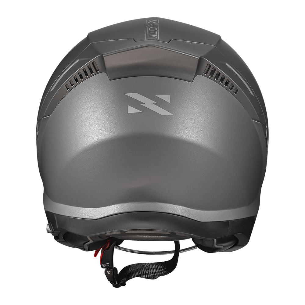 CAPACETE CITY MONOCOLOR CINZA FOSCO