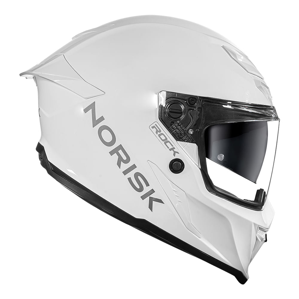 CAPACETE ROCK MONOCOLOR BRANCO